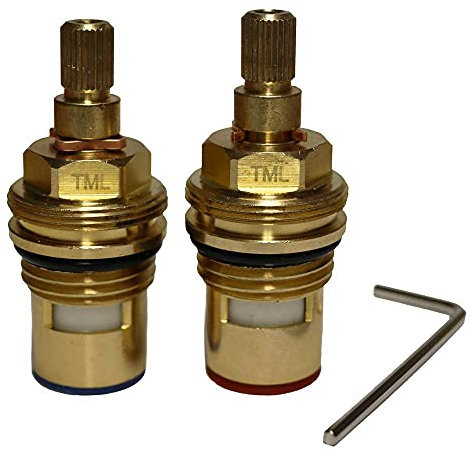 Compatible Lamona Garda | Victorian | Victorian Bridge Tap Cartridge Valve Pair Plus Allen Key | Howdens Kitchen Tap
