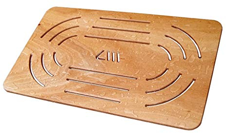 Pedana Piatto Doccia Rettangolare Antiscivolo Legno Marino Okumè Castel Merlino