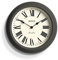 JONES CLOCKS® Venetian wanduhr | Klassische runde Uhr | 30cm | Dunkelgrau | Römische ziffern | Traditionelles Design, ideal für küche, Wohnzimmer oder Schlafzimmer