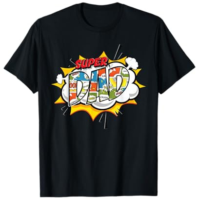 Super Dad Comic T-shirt für Superheld Väter T-Shirt