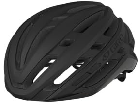 Giro Agilis Rennradhelm – MIPS – In-Mold – verstellbare Passform – Gute Belüftung – schlanke Silhouette – für alle Straßen – Matte Black, Größe: S