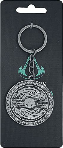 Difuzed Assassin's Creed Valhalla - 3D Shield Metal Keychain, Silber, Einheitsgröße, KE700504ASC