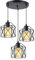 PETITES ECREVISSES 3 flammig Pendelleuchte Industrielle Vintag Hängeleuchte E27 Deckenleuchter mit Sechseck Design Lampe aus Eisen Käfig Lampenschirm für Wohnzimmer Esstisch Küche