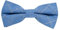 MASADA Herren hellblau karierte Fliege vorgebunden, stufenlos verstellbar, handgefertigt mit Hakenverschluss - 12 x 6 cm