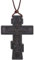 COTTVOTT Collar con colgante de cruz ortodoxa de madera, collar de crucifijo cristiano, oración de Jesús, para mujeres y hombres, Madera