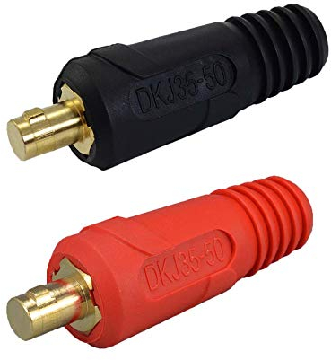RIVERWELD TIG Cable de soldadura Panel Conector Enchufe DKJ35-50 315Amp Dinse Ajuste rápido 2 uds