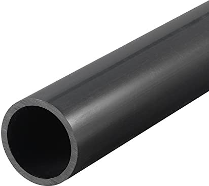 sourcing map PVC Rigid Tube Round Pipe 27mm ID 32mm OD 500mm Black High Impact for Water Pipe, Crafts, Decoration, Cable Sleeve