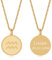 TIMANDO Damen Sternzeichen Kette Wassermann mit Gravur, Personalisierte Halskette mit Namen in goldfarben, Horoskop Anhänger, Geburtstagsgeschenk