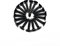 Qrity 50 STÜCKE M4x16mm selbstschneidende Schraube, Torx Flachkopfschrauben, Edelstahl Rundkopf Selbstbohrende Schrauben,Schwarz