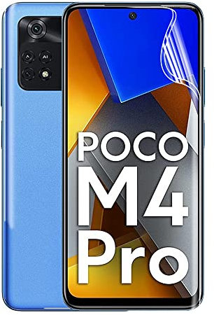 Snailcanfly películas de hidrogel 2 pcs para Xiaomi Poco M4 Pro MZB0B5VIN 6.43inch Not 5G Protectores de pantalla de TPU de película transparente flexible suave NO vidrio templado