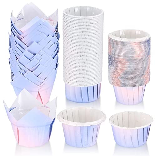 TOOINKCV 150 Stück Papier Muffinförmchen, Cupcake Muffins Formen, Cupcake Backförmchen Wrapper Liners für Hochzeit, Geburtstag, Party, Backbecher