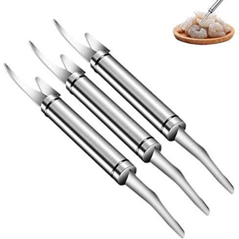Multifunctional Shrimp Fish Maw Knives, 3PcsStainless Steel Household Shrimp Peeler, Fish Scale Remover, Kitchen Accessories