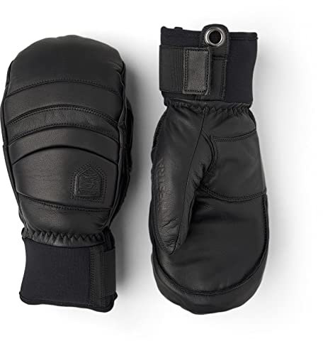 Hestra Fall Line Fäustlinge Handschuhe Fausthandschuhe Lederhandschuhe Herren - mit Futter Winter Herbst-Winter - 10 HS schwarz