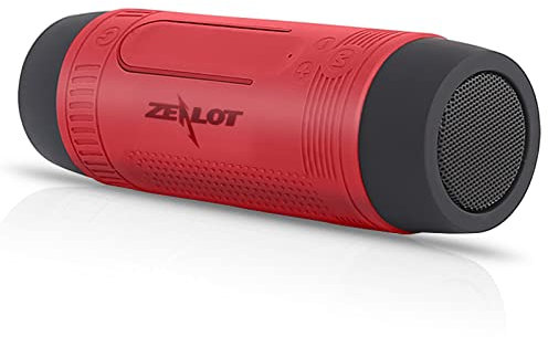 Docooler S1 BT-Außenlautsprecher Tragbare Soundbox IPX5 wasserdichte LED-Taschenlampe SOS mit Mikrofonunterstützung TF-Karte AUX-Eingang UKW-Radio 4000mAh Power Bank