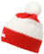 1. FC UNION Berlin Bommelmütze Strickbommelmütze Wintermütze Strickmütze Mütze Blockstreifen rot/weiß