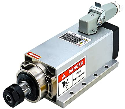 2.2kw CNC Spindel Motor 220V 400Hz 24000Rpm Luftgekühlter quadratischer Spindel Dorn für Gravur PVC (2.2KW)