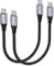 Ocetea USB C to USB C Cable Short, [2Pack 30CM] 60W 20V/3A PD Fast Charging Data Cable Lead Compatible with iPhone 16 15, MacBook Pro, iPad Pro, Galaxy S24 S23 Ultra, Pixel