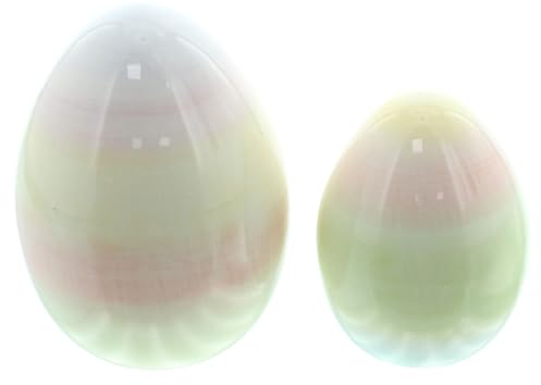 FRANK FLECHTWAREN Ei Pastell, 2er Set, Porzellan Maße: Höhe 9 cm, 12 cm