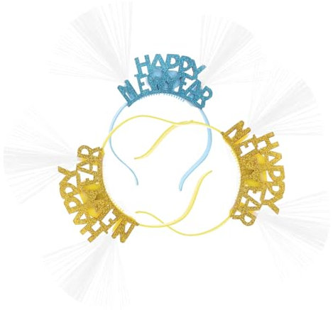 Toyvian 3st Led-stirnband 2021 Kopfschmuck Für Das Neue Jahr Haarreifen Zum Leuchten Bringen Leuchten Sie Das Stirnband Des Neuen Jahres Auf Weihnachtsfeier Haarschmuck Kind Silvester