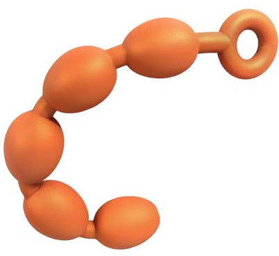 SUILEE 16.54 Inch Eggs Shape Anal Beads, Extra Long Liquid Silicone Anal Plug with Pull Ring, Prostate Massage Smooth Adult Sex Toys for Men Women Couples