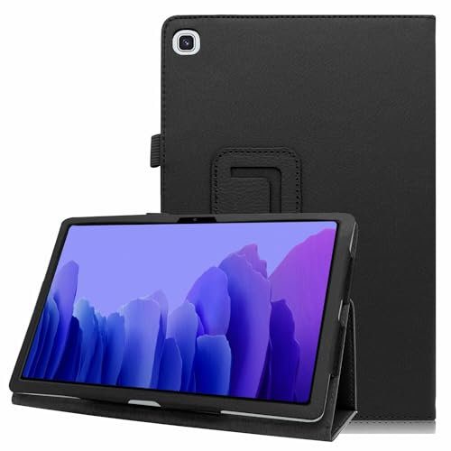 [TECH UK] Case for Galaxy Tab A7 10.4 2020 Release Model T500, Premium Slim Leather Folio Stand Case Cover for Samsung Galaxy Tab A7 10.4 Inch 2020 Tablet (SM-T500/T505/T507) (Black)