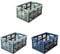 keeeper 3x Stabile Profi-Klappboxen mit Soft-Touch Griffen, Ben, 54 x 37 x 28 cm, 45 l, Ben, Colour Mix Set