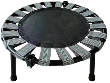 LearnLyrics Fitnesstrampolin | Trampolin | Sprungbett, faltbares Trampolin mit maximaler Belastung von 165 LB, Fitnesstrampolin für und Erwachsene