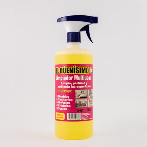 Deisa Natural - Mehrzweckreiniger El Güenísimo - Effizientes Spray-Format - Starke Reinigungskraft - Umweltfreundliche Nachfüllpackung - Vielseitig einsetzbar - Ganzjährig nutzbar - 1 l (12er Pack)