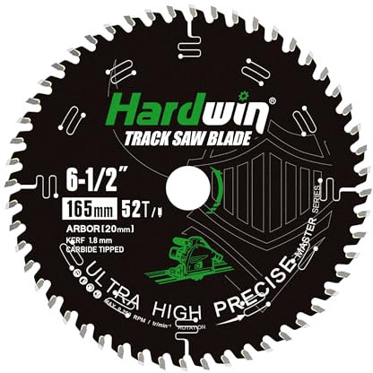 HARDWIN Lame scie circulaire 165mm (52 dents carbure) - Compatible Makita B-07353 & WEN CT1065 - Pour bois, contreplaqué, MDF, stratifié