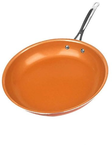 TJHRJTY Sartén Antiadherente Cobre Sartén con Recubrimiento cerámico Beef Huevo Frito Sartenes Cocina de inducción Horno de Calor Cocina Pan Utensilios de Cocina