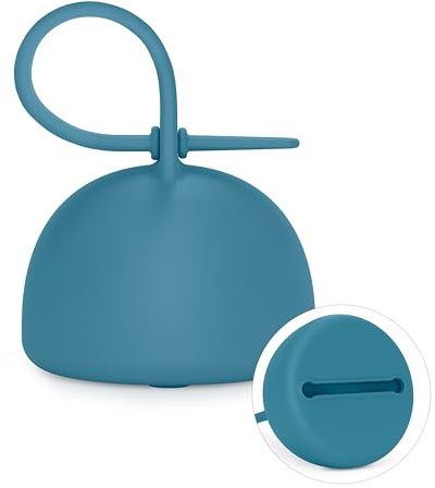Suavinex, Schnullerhalter für Babys, flexible Silikon-Schnullerhülle für 2 Schnuller, mit Tragegriff zum Aufhängen, +0 Monate, Farbe Essence, Deep Ocean
