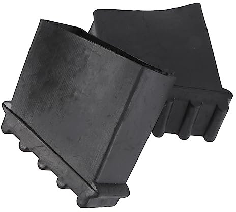 UKCOCO 2 Pièces pieds antidérapants échelle de protection échelle anti tapis d'échelle escabeau chaises patins de pieds d'échelle coussinets d'échelle de grenier caoutchouc Noir