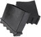 UKCOCO 2 Pièces pieds antidérapants échelle de protection échelle anti tapis d'échelle escabeau chaises patins de pieds d'échelle coussinets d'échelle de grenier caoutchouc Noir