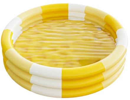 MWZBTG Piscine Gonflable Bebe, 145x25cm Piscine pour, Pataugeoire, Piscine Gonflable Ronde, Piscine Pataugeoire Intérieur Et Extérieur, Jeu Aquatique Renforcé pour Famille Jardin D'été Jouets