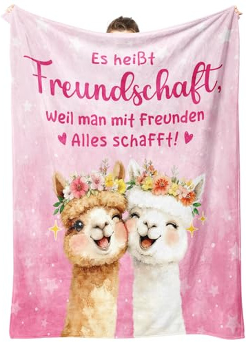 Juratar Sinnvolles Beste Freundin Geschenke, Freundschaft Geschenk – Lustige Decke Geschenk Freundin Geburtstag, Weihnachten, Abschluss, Aufmunterung oder als Seelenschwester Geschenke 157 × 132 cm