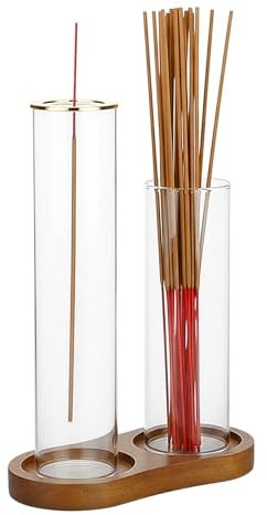 Support Encensoir Inversé, Porte Bruleur Encens Baton, Bruciatore Incenso Invertito, Brûleur D'encens en Bois pour Bâtonnets, Porte Incense, pour Chambre à Coucher Décor de Bureau Domicile, Yoga