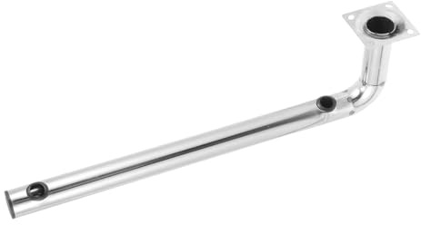 ABOOFAN Support D’antenne en Acier Inoxydable L Formé, Fixation Murale et Toit, Support de Mât Résistant la Corrosion, Installation Polyvalente pour Antenne Extérieure Couleur Aléatoire