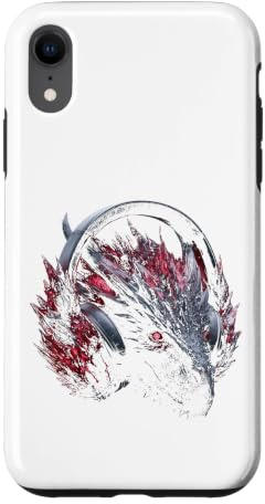Retro Dragon Lover Headphone Print Case for iPhone XR