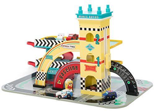 Mikes Auto Parkhaus aus Holz