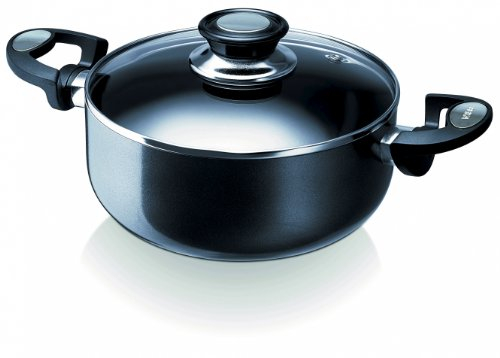 Beka 13071204 Pro Induc Anthracite Faitout + couvercle verre en aluminium intérieur revêtu 20 cm