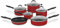 Cuisinart 55-11R Advantage Batterie de cuisine anti-adhésive 11 pièces Rouge