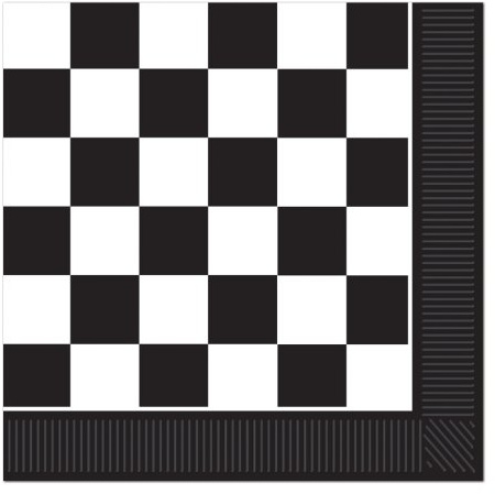 Checkered Luncheon Napkins (2-Ply) (16/Pkg)