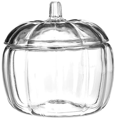 Anchor Hocking 70Oz Clear Glass Pumpkin Jar With Lid