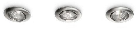 Philips Spot à encastrer 66720/17/16 Einbauspot, Metall, GU10, silber, 0 x 0 x 0 cm