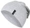 Sterntaler OCS Beanie melange - Lässige Slouch Beanie Mütze aus Melange Singlejersey (Bio) - Unisex Kopfbedeckung - variabel tragbar - Baby und Kinder Übergangsmütze- silber, Größe 49