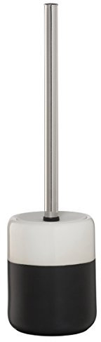 Sealskin Toilettenbürste Sphere, WC-Bürstengarnitur aus Porzellan, Farbe: Schwarz