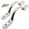 2X Large Chrome Victorian Handles + Screws - 5 D Sash Drawer/Cupboard/Door/Window Pulls