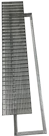 EINSIDE Griglia zincata antitacco, Griglia in acciaio zincato rettangolare, 40 x 100 cm
