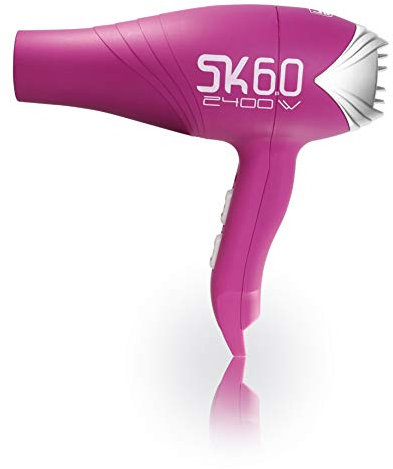 Secador de cabello LIM HAIR SK 6.0 PROFESIONAL Made in SPAIN La más alta potencia 2400 W. IONIC TOURMALINE. Extra vida en uso intensivo (FÚCSIA)