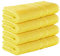 StickandShine 4er SET Premium Frottee Duschtuch 70x140 cm in gelb in 500g/m² aus 100% Baumwolle